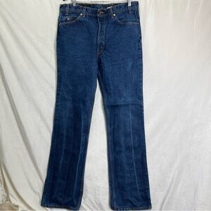 Vintage 96 Levis 517 Orange Tab Blue Jeans Dark Wash Denim 38x36 Fits 36x36 USA
